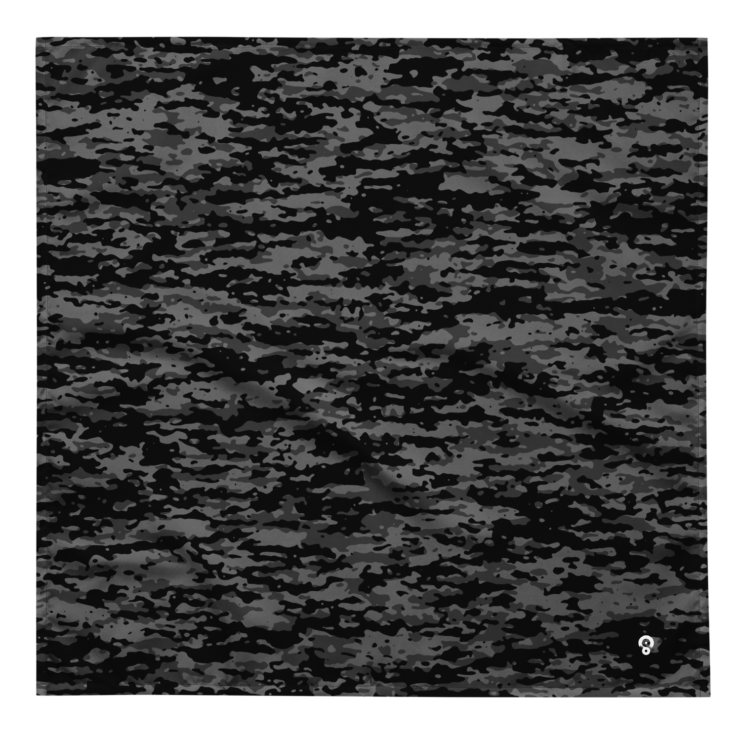 Horizontal camouflage pattern composed of layered ripple bands and tonal disruptions in a tightly structured formation, from the Inka #A design by Scarfhold.