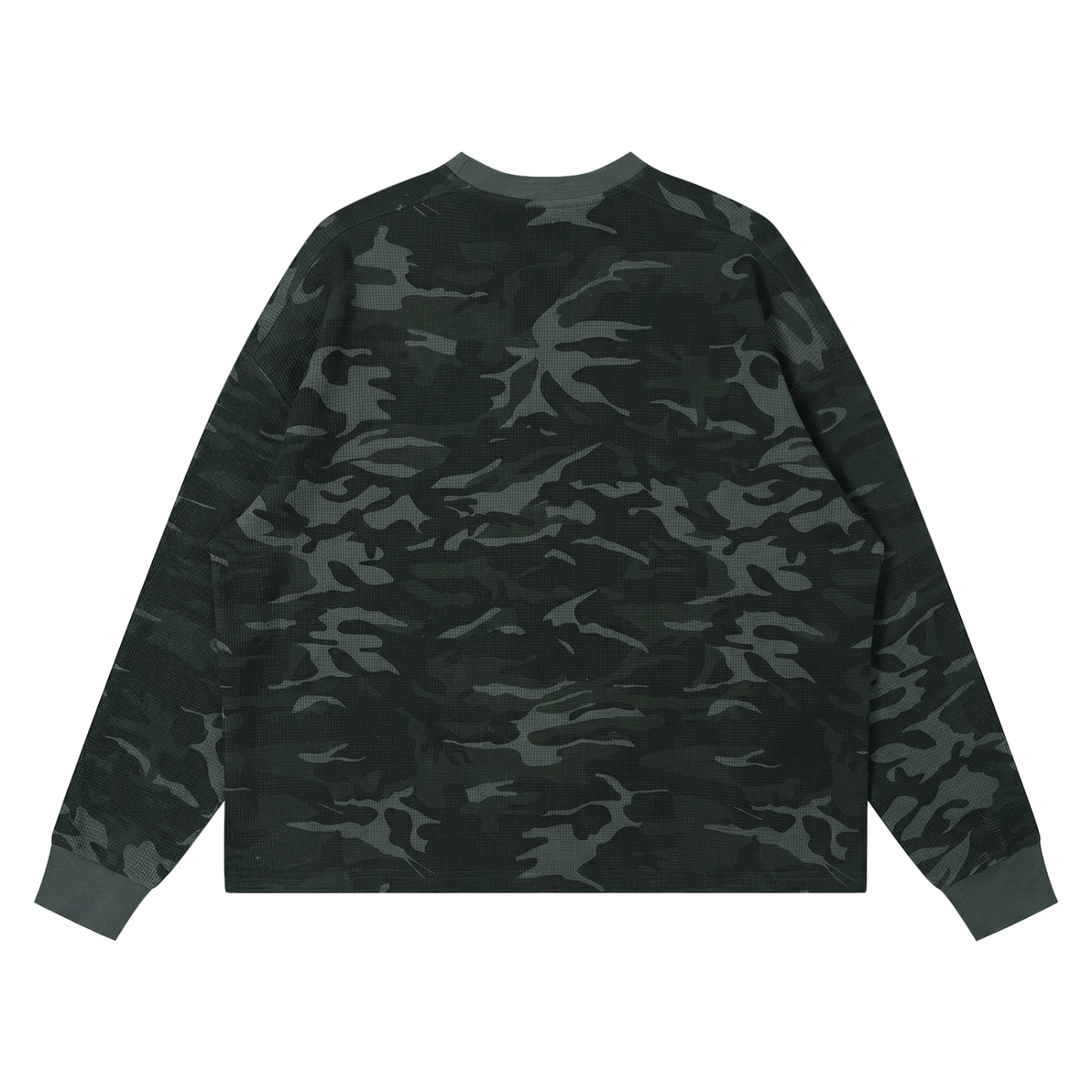 Camo Line — Waffle Boxy Long-Sleeve T-Shirt