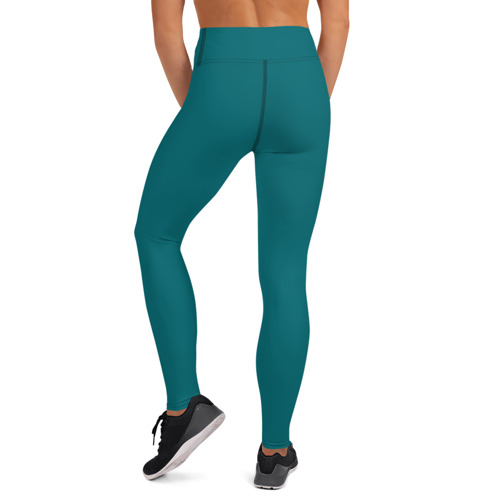 PLAIN HARBOUR BLUE #A1 YOGA LEGGING