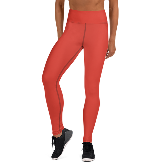 PLAIN POINCIANA #A1 YOGA LEGGING