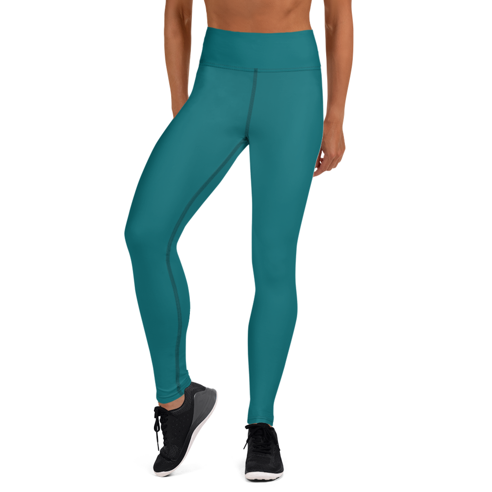 PLAIN HARBOUR BLUE #A1 YOGA LEGGING