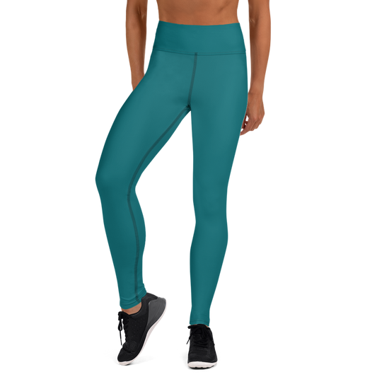 PLAIN HARBOUR BLUE #A1 YOGA LEGGING
