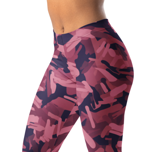 Brake · Burnished Orchid mid-rise everyday leggings, waistband and pattern detail.