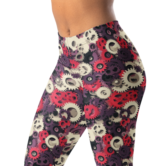 Coggetta · Burnished Orchid mid-rise everyday leggings, waistband and pattern detail.