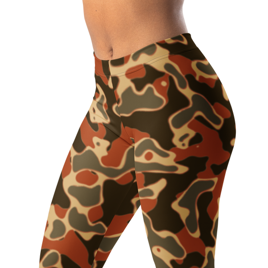 Copse · Fall & Autumn mid-rise everyday leggings, waistband and pattern detail.