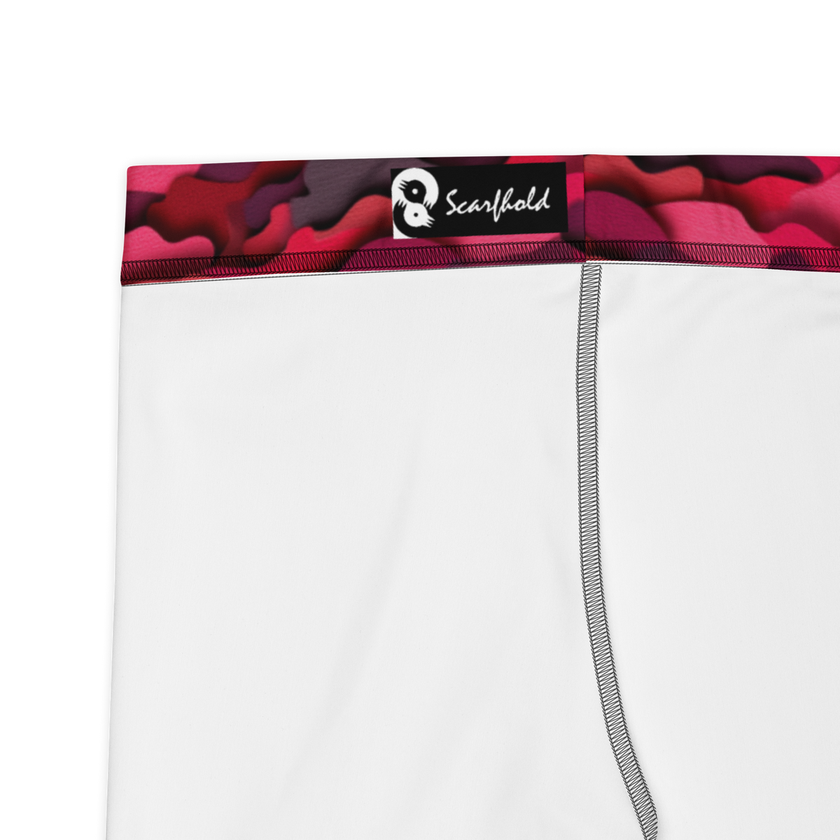 Cutto Purple mid-rise comfort leggings, fabric and construction details.