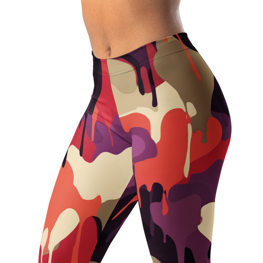 Dripp · Burnished Orchid mid-rise everyday leggings, waistband and pattern detail.