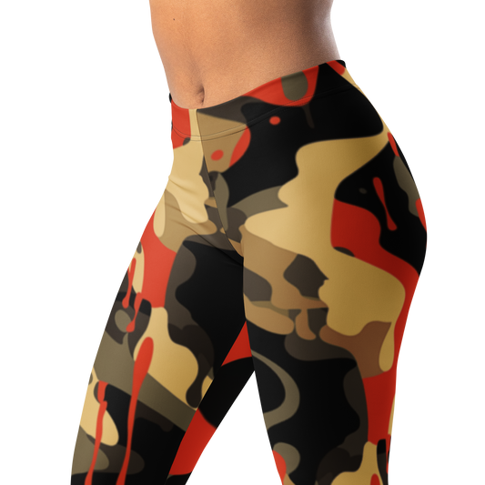 Dripp · Scarfhold Palette mid-rise everyday leggings, waistband and pattern detail.