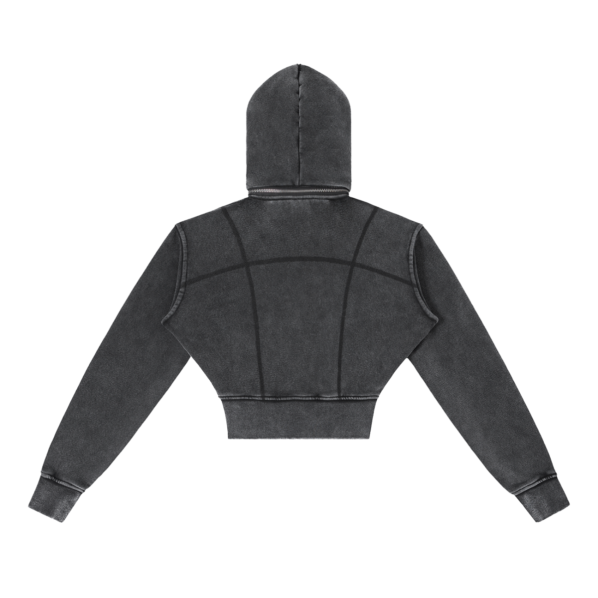 Women’s Vintage-Wash Cropped Fleece Hoodie