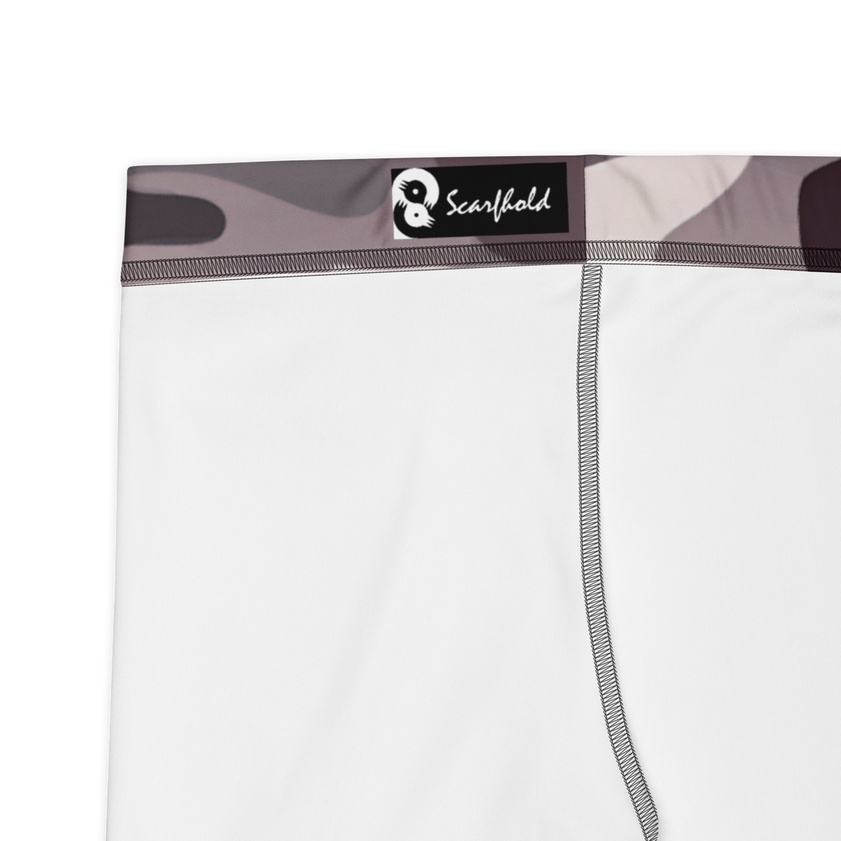 Gulf City Reserve camouflage mid-rise comfort leggings, fabric and construction details.