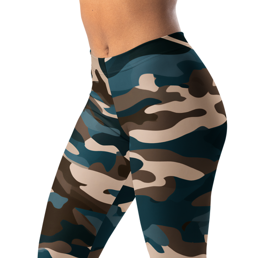 Gulf · Dusk Transit mid-rise everyday leggings, waistband and pattern detail.