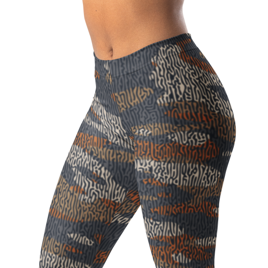 Gulf — Turing · Fall · 2 mid-rise everyday leggings, waistband and pattern detail.