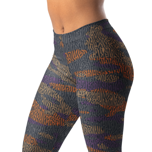 Gulf — Turing · Fall · 3 mid-rise everyday leggings, waistband and pattern detail.