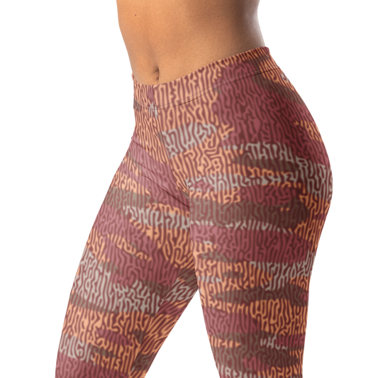 Gulf — Turing · Libations mid-rise everyday leggings, waistband and pattern detail.