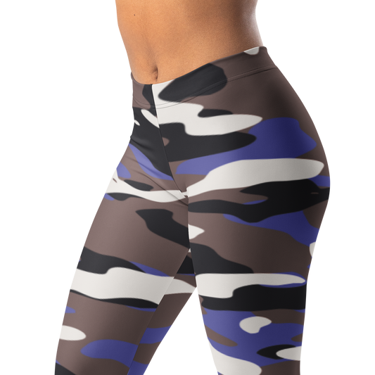 Gulf · Very Peri · 1 mid-rise everyday leggings, waistband and pattern detail.