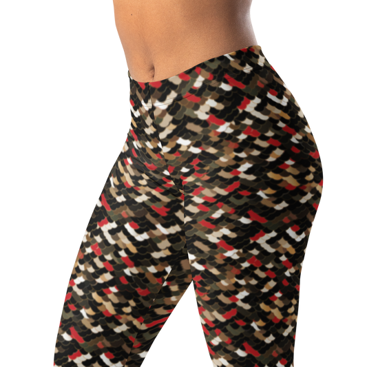 Scale · Scarfhold Palette · 1 mid-rise everyday leggings, waistband and pattern detail.