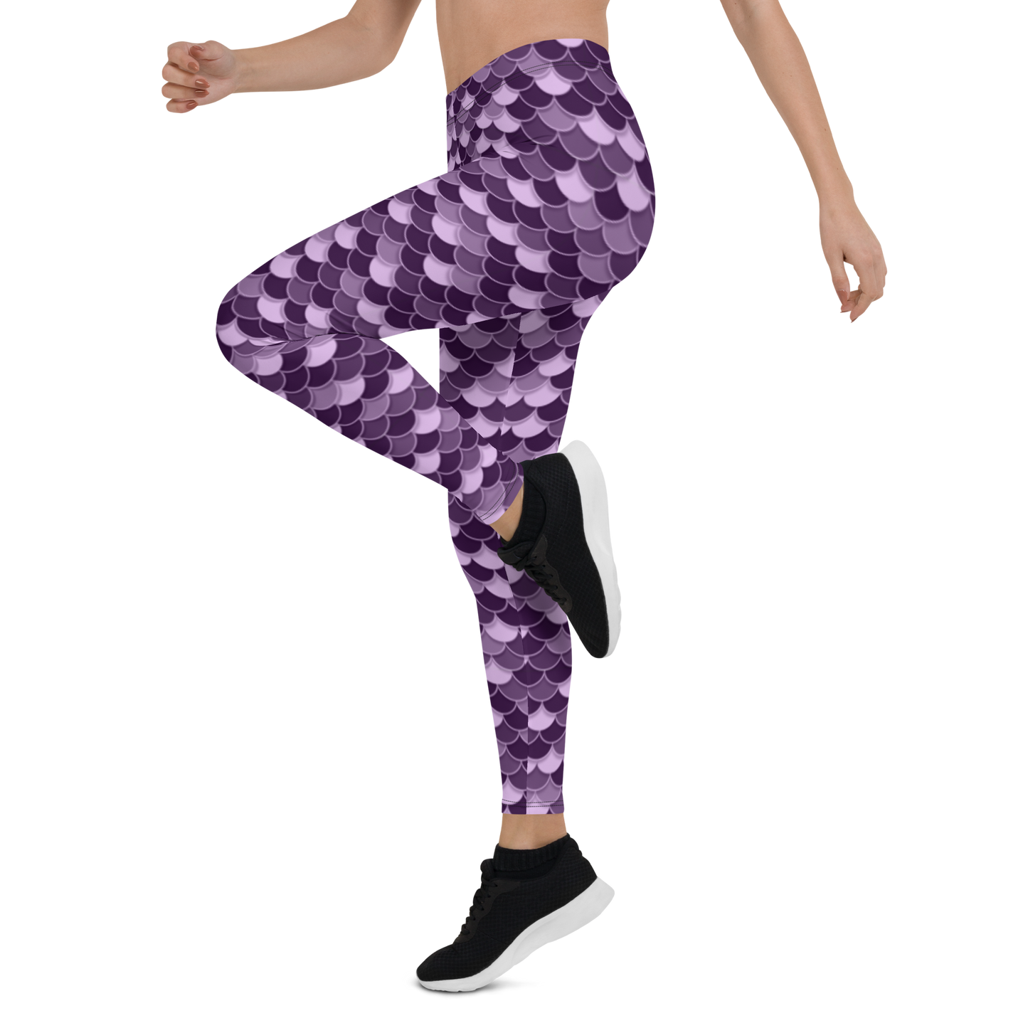 FISHSCALE MEADOW VIOLET #D1 COMFORT LEGGING