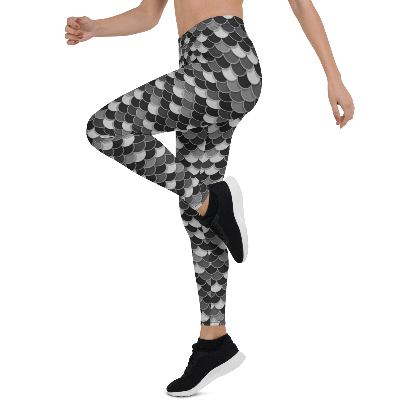 FISHSCALE BLACK #D1 COMFORT LEGGING