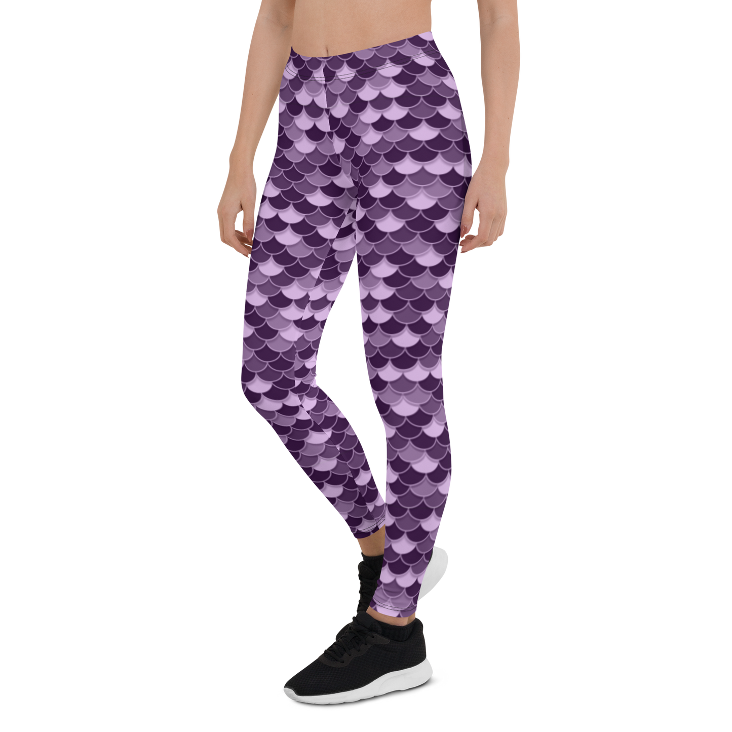 FISHSCALE MEADOW VIOLET #D1 COMFORT LEGGING