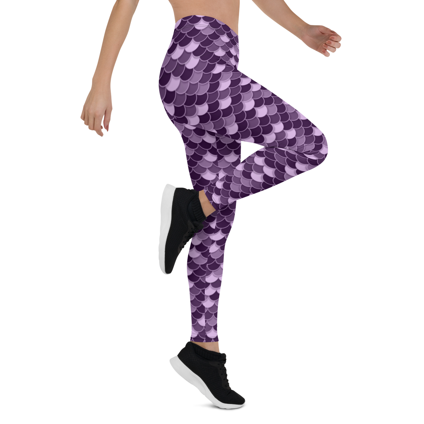 FISHSCALE MEADOW VIOLET #D1 COMFORT LEGGING