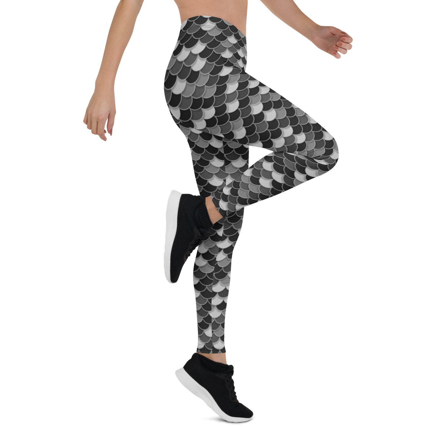 FISHSCALE BLACK #D1 COMFORT LEGGING