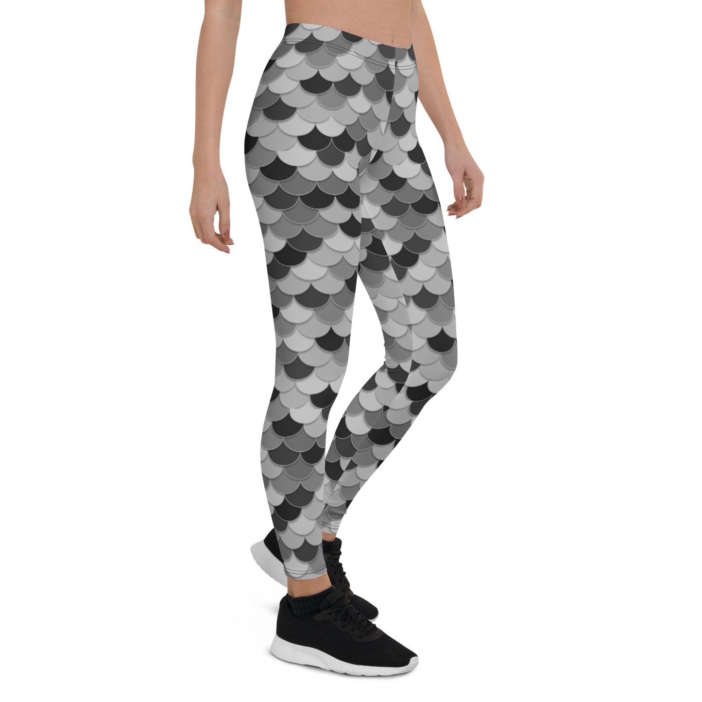 FISHSCALE BLACK #B2 COMFORT LEGGING