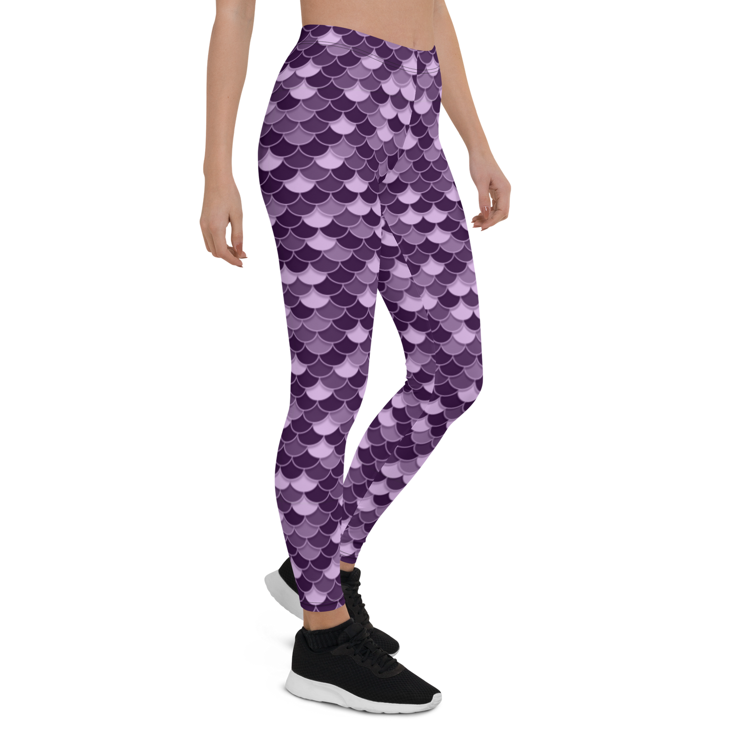 FISHSCALE MEADOW VIOLET #D1 COMFORT LEGGING