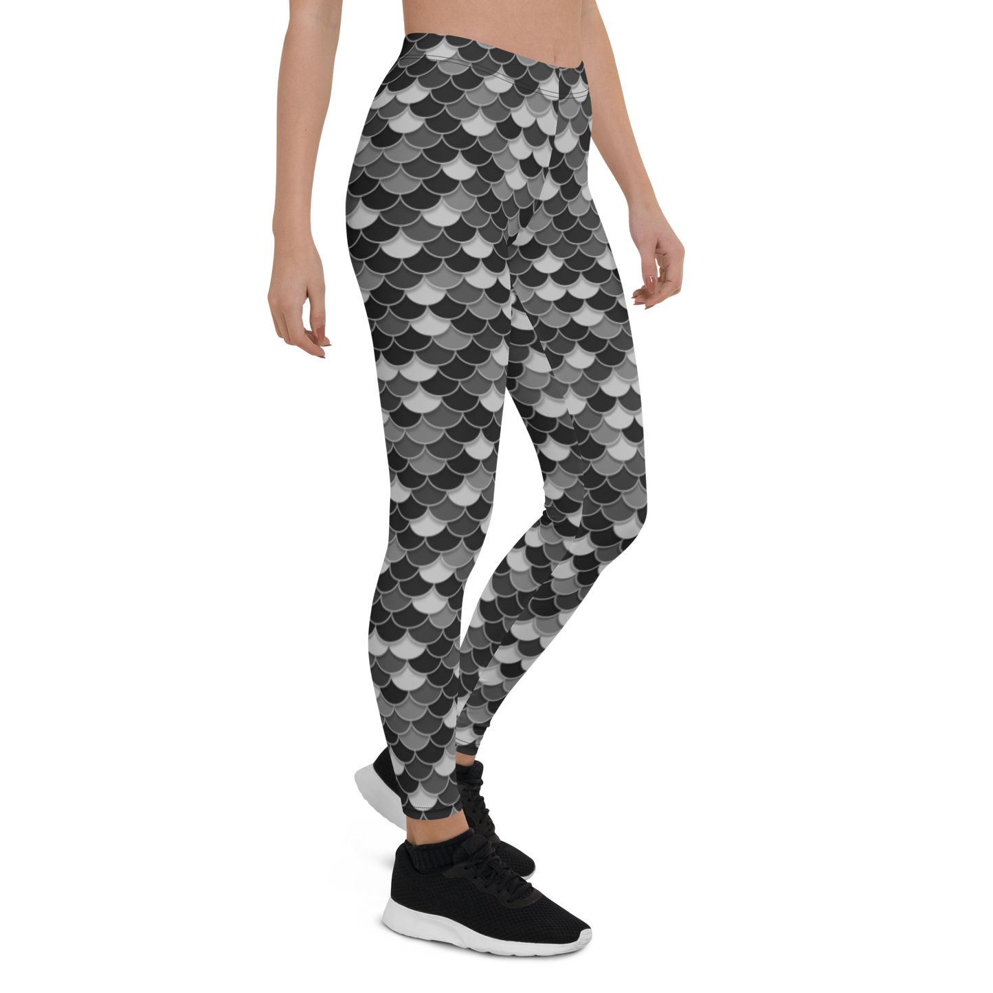 FISHSCALE BLACK #D1 COMFORT LEGGING