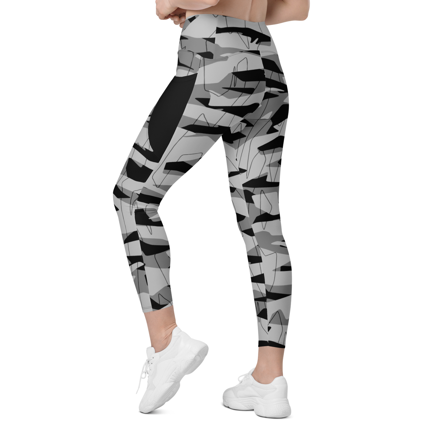 TIMBRE BLACK #A3 CAMOUFLAGE UTILITY LEGGING