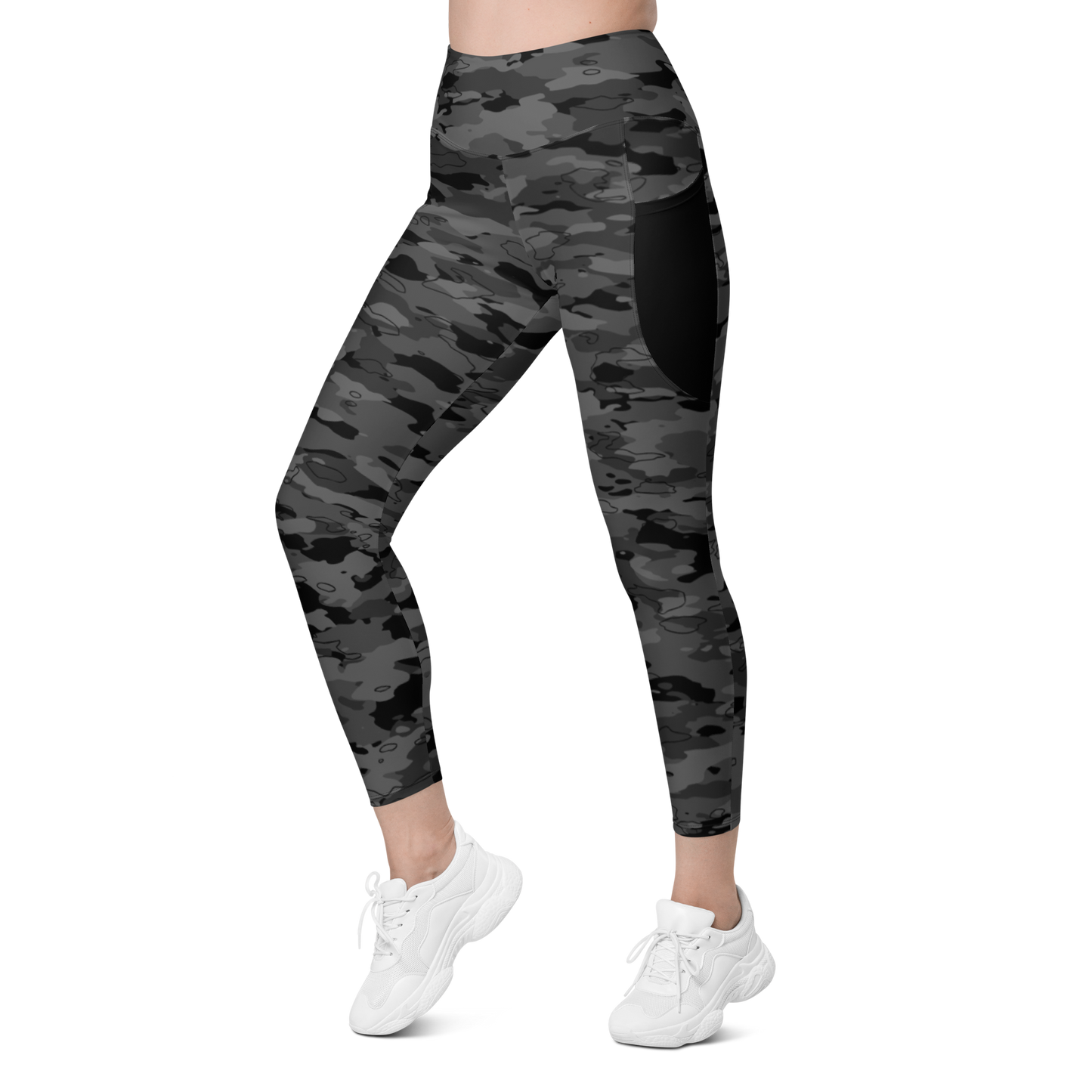 MARSHO BLACK #A1 CAMOUFLAGE UTILITY LEGGING
