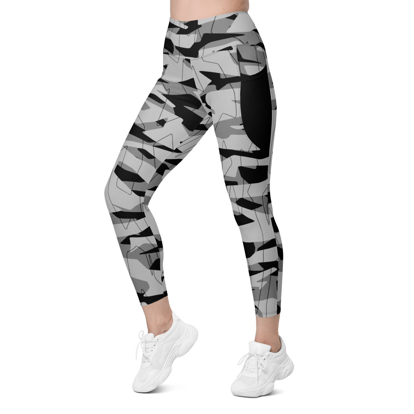 TIMBRE BLACK #A3 CAMOUFLAGE UTILITY LEGGING