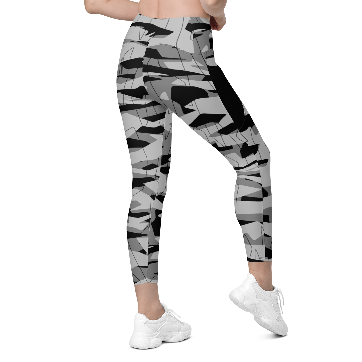 TIMBRE BLACK #A3 CAMOUFLAGE UTILITY LEGGING