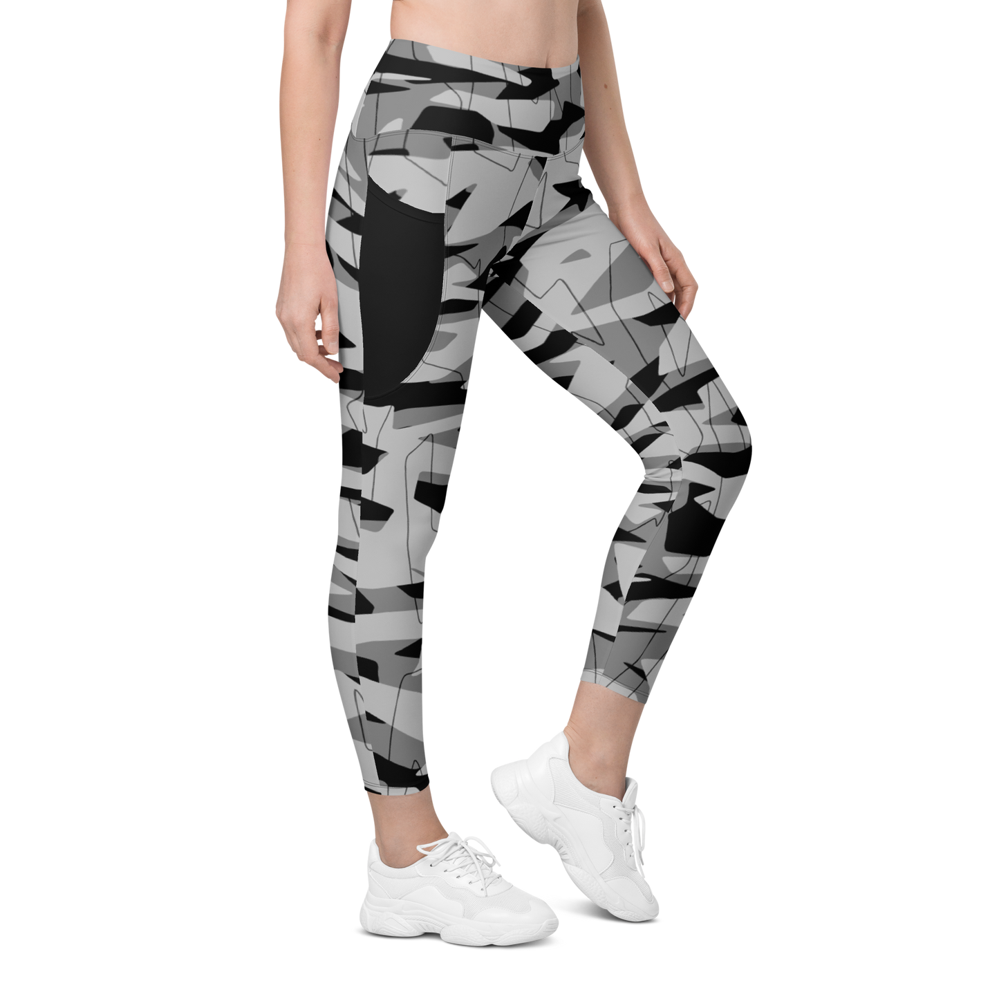 TIMBRE BLACK #A3 CAMOUFLAGE UTILITY LEGGING