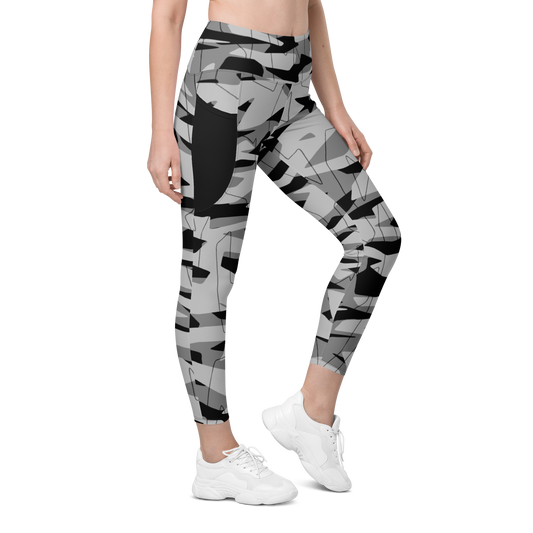 TIMBRE BLACK #A3 CAMOUFLAGE UTILITY LEGGING