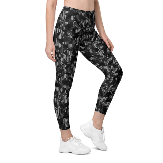 SAVANNAH BLACK #A1 CAMOUFLAGE UTILITY LEGGING