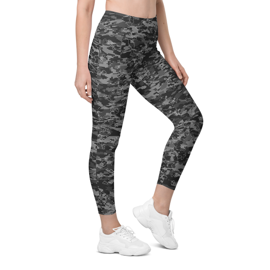 DIGITA GREY #C CAMOUFLAGE UTILITY LEGGING