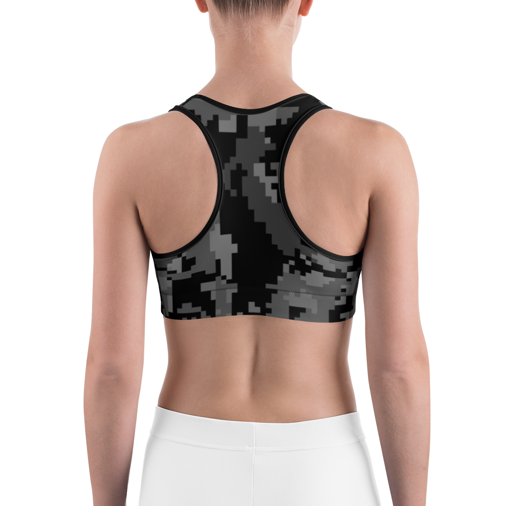 DIGITA BLACK #A1 CAMOUFLAGE SPORTS BRA