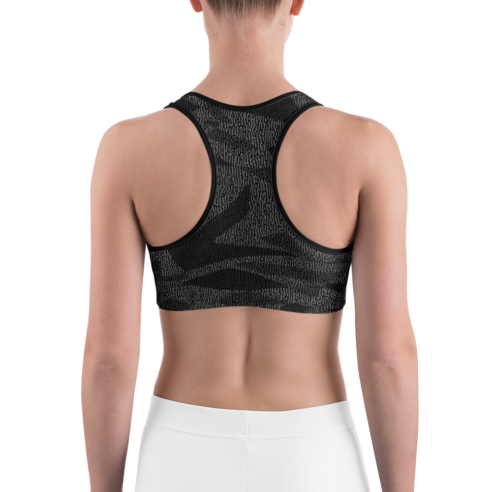 TURO BLACK #B1 CAMOUFLAGE SPORTS BRA