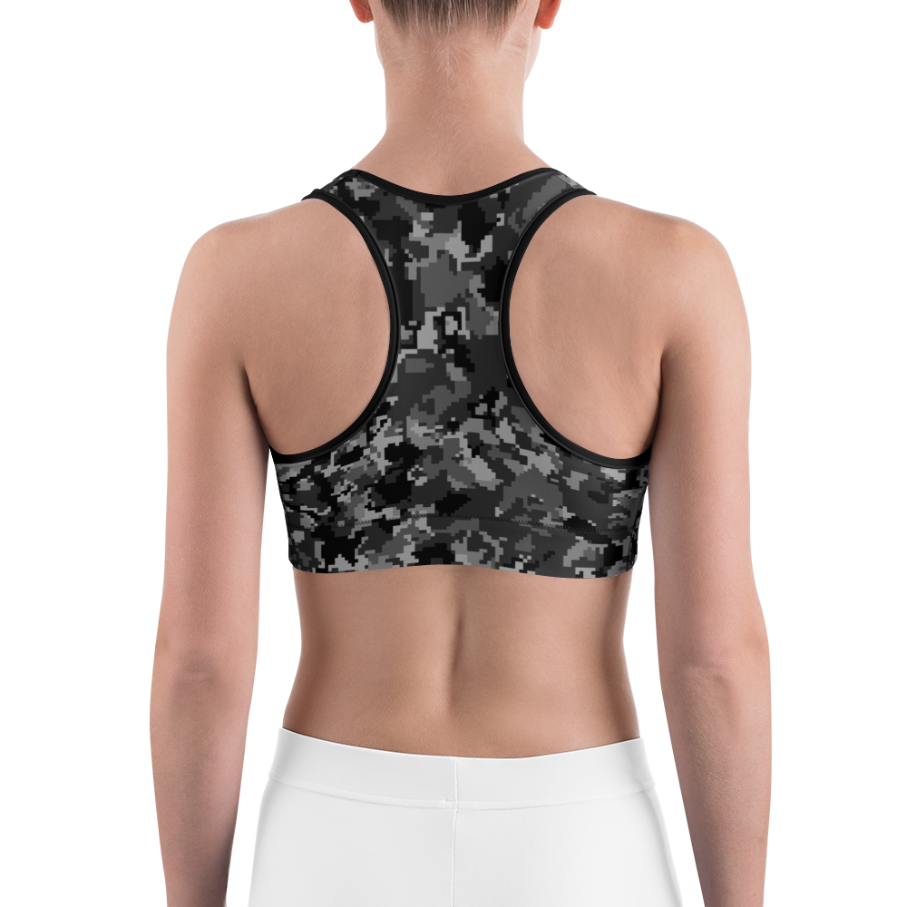 DIGITA BLACK #E1 CAMOUFLAGE SPORTS BRA