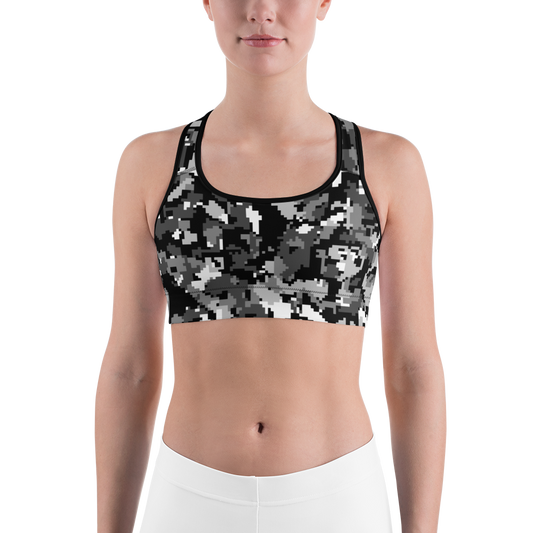 DIGITA BLACK #A5 CAMOUFLAGE SPORTS BRA