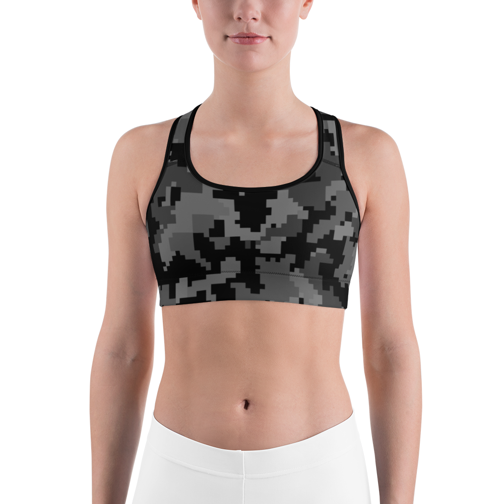 DIGITA BLACK #A1 CAMOUFLAGE SPORTS BRA