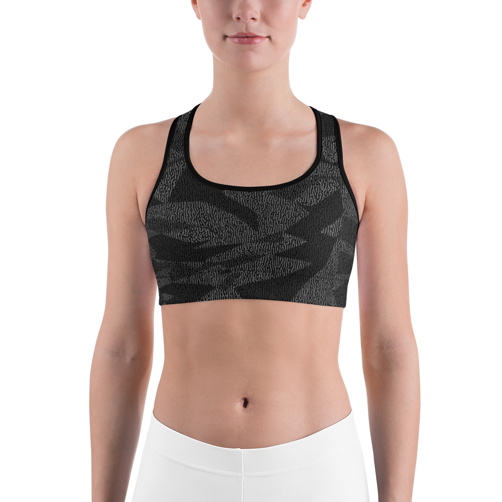 TURO BLACK #B1 CAMOUFLAGE SPORTS BRA