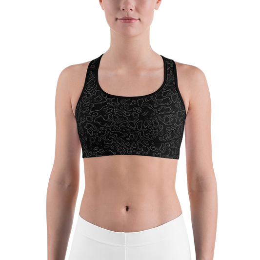 LAVA BLACK #A1 CAMOUFLAGE SPORTS BRA