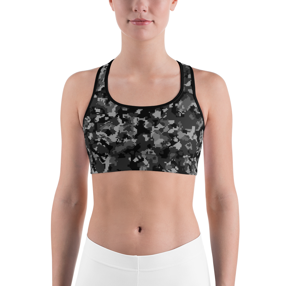 DIGITA BLACK #E1 CAMOUFLAGE SPORTS BRA