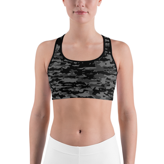 INKA BLACK #A1 CAMOUFLAGE SPORTS BRA