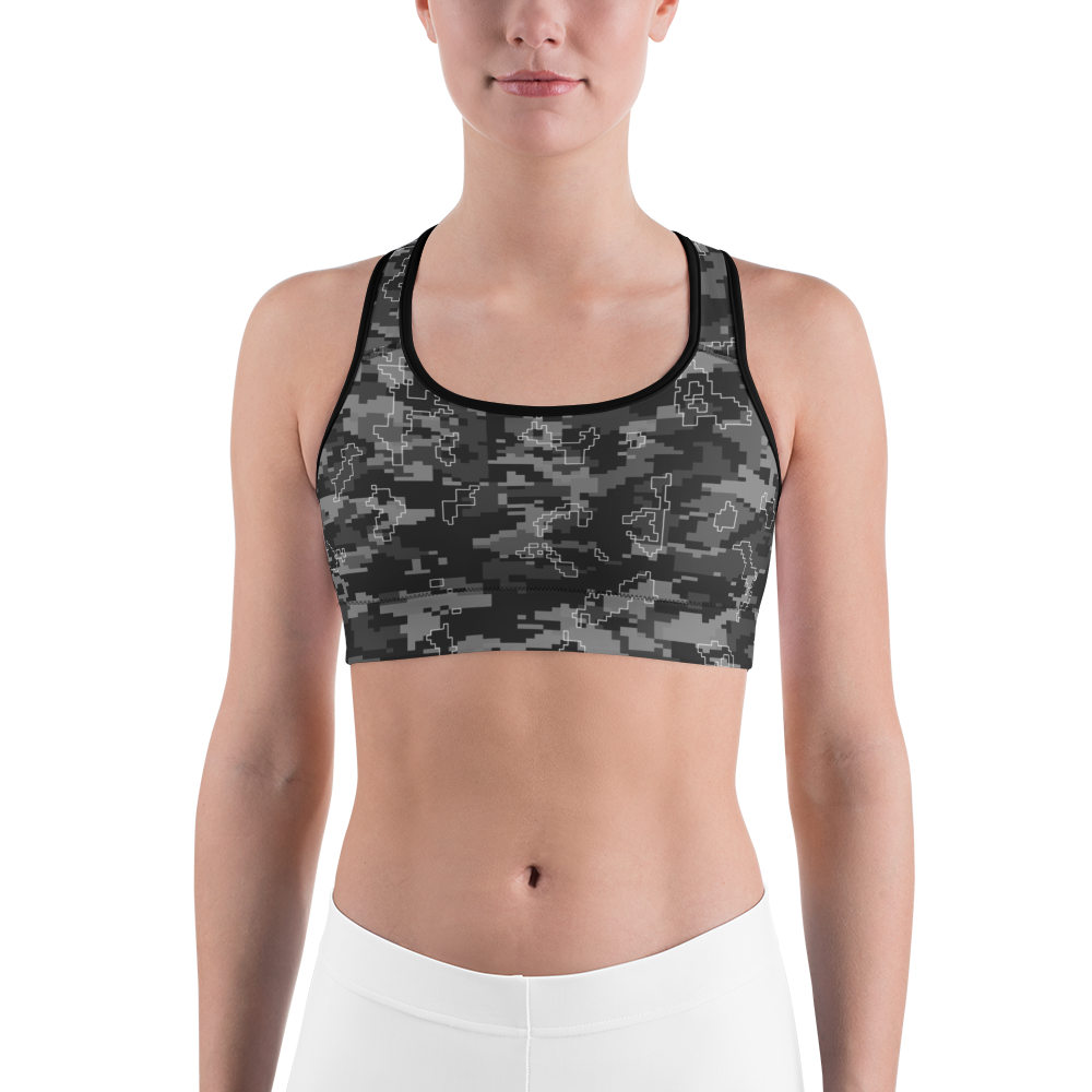 DIGITA BLACK #D1 CAMOUFLAGE SPORTS BRA