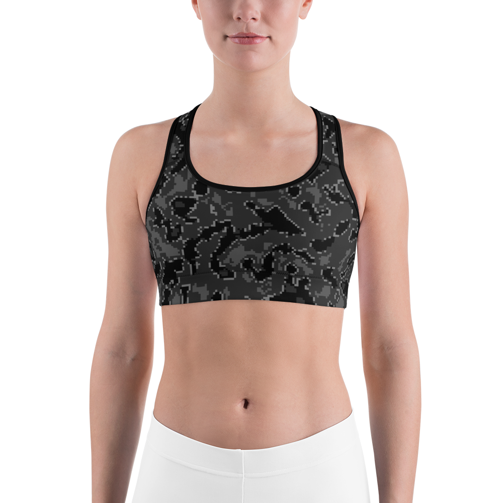 DIGITA BLACK #F1 CAMOUFLAGE SPORTS BRA