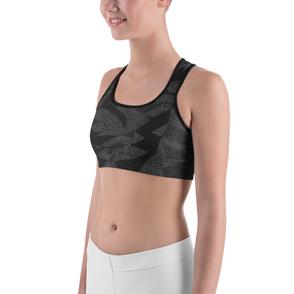 TURO BLACK #B1 CAMOUFLAGE SPORTS BRA