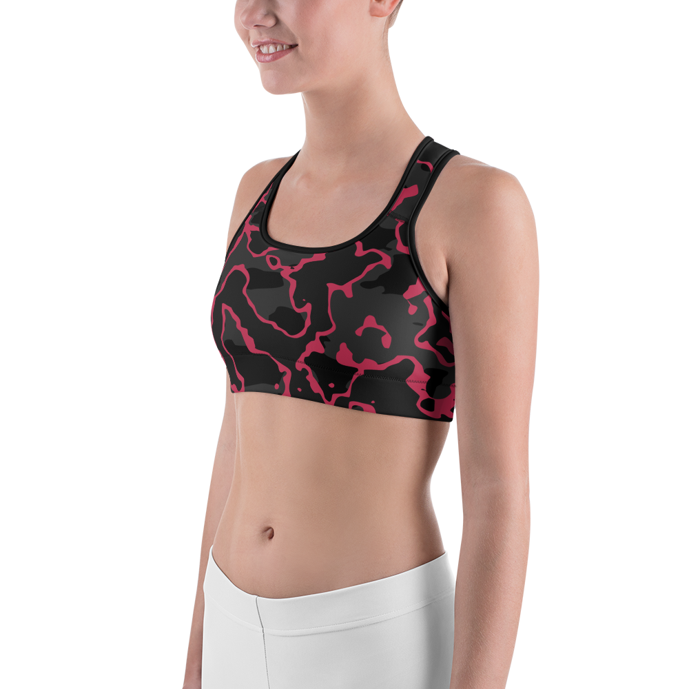 RIDGA VIVA MAGENTA #A1 CAMOUFLAGE SPORTS BRA