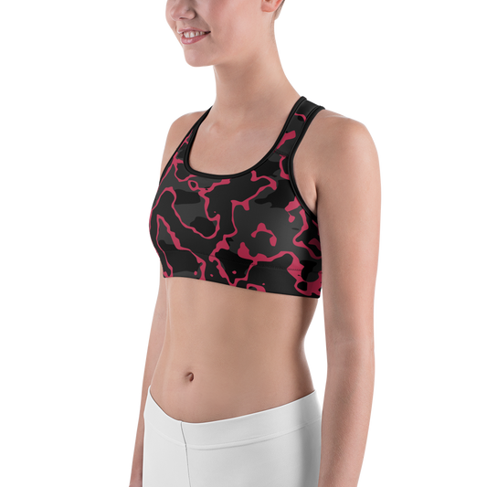 RIDGA VIVA MAGENTA #A1 CAMOUFLAGE SPORTS BRA